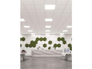 Zdjęcie: Płyta sufitowa z wełny mineralnej Mineriq Orbit Board 1200x600x13 mm KCS