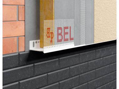 Zdjęcie: Listwa PVC startowa regulowana okapnikowa z siatką BP30 S 180-220 L200 biała BELLA PLAST