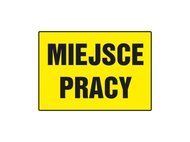 Zdjęcie: Oznaczenie "Miejsce pracy” 24x33 cm METRO