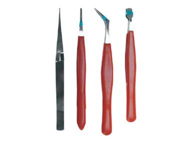 Zdjęcie: Pincety, zestaw 4 sztuki TOP TOOLS