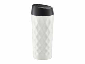Kubek termiczny ze stali nierdzewnej Diamond 400 ml kremowy AMBITION