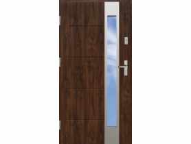 Drzwi zewnętrzne stalowo-drewniane Disting Nicolo 35B Orzech 90 cm lewe KR CENTER