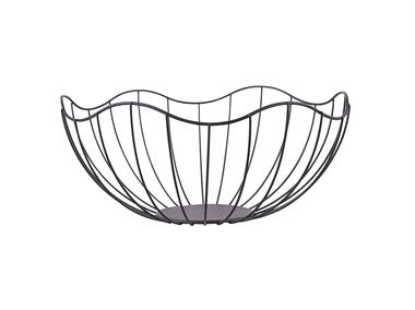 Zdjęcie: Koszyk metalowy kwiat 28x12 cm czarny ALTOMDESIGN