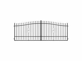 Brama dwuskrzydłowa Inga 4x1,3-1,5 m ral9005 POLBRAM