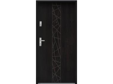 Zdjęcie: Drzwi wejściowe do mieszkań Bastion N-53 Heban 90 cm prawe ODP KR CENTER