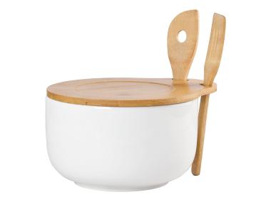 Zdjęcie: Miska Regular z pokrywką i łyżkami bambusowymi ALTOM DESIGN
