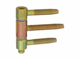 Zawias wkręcany 3-czesciowy 16 mm ocynk żółty Herkula METRO