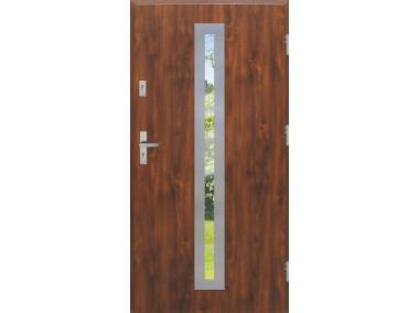 Zdjęcie: Drzwi zewnętrzne stalowo-drewniane Disting Otello 04 Dąb złoty 80 cm prawe KR CENTER