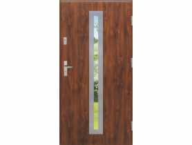 Drzwi zewnętrzne stalowo-drewniane Disting Otello 04 Dąb złoty 80 cm prawe KR CENTER