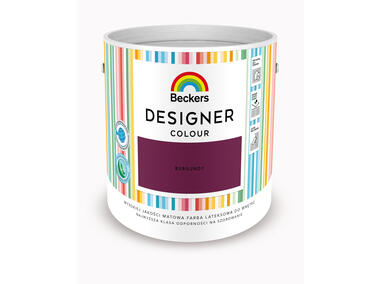 Zdjęcie: Farba lateksowa Designer Colour Burgundy 2,5 L BECKERS