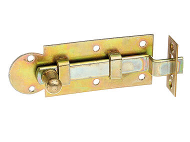 Zdjęcie: Zasuwa okienna z blaszką zamykającą ocynk 80x30 mm ALBERTS