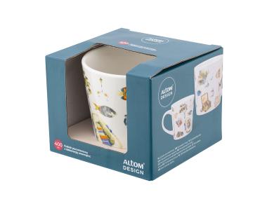 Zdjęcie: Kubek stożek 400 ml dekoracja wędkarz ALTOM DESIGN