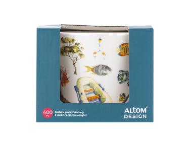 Zdjęcie: Kubek stożek 400 ml dekoracja wędkarz ALTOM DESIGN