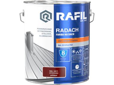 Zdjęcie: Farba na dach Radach wiśniowy RAL3011 10L RAFIL