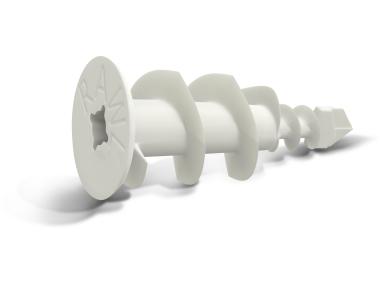 Zdjęcie: Łącznik nylonowy R-DRA-01 samowiercący do płyt gipsowo-kartonowych 16x36 mm 100 szt. RAWLPLUG