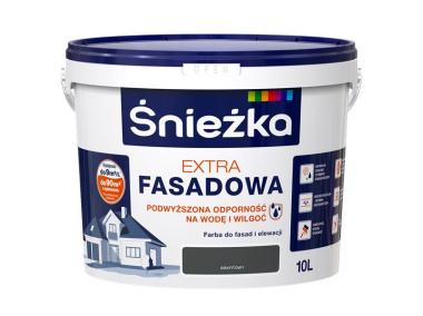 Zdjęcie: Farba Extra Fasadowa Grafitowy 10L N ŚNIEŻKA