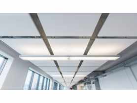 Wyspa Eclipse A Kwadrat 1160x1160x40 mm bezramowa wyspa akustyczna ROCKFON