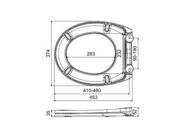Zdjęcie: Deska sedesowa wolnoopadająca wypinana Oak Craft STINNEA