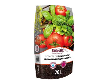 Zdjęcie: Podłoże do pomidorów i innych warzyw oraz ziół 20 L STERLUX PREMIUM
