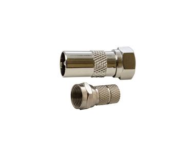 Zdjęcie: Adapter wtyk F-wtyk TV + wtyk F BMJ10F DPM SOLID