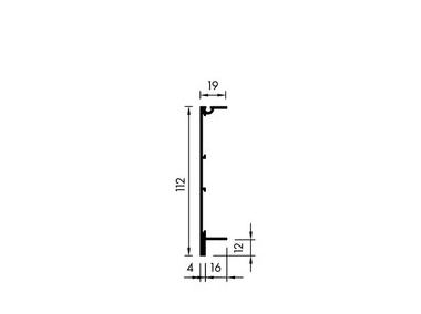 Zdjęcie: Profil aluminiowy Axonis do krawędzi Vector 112x3000 mm KCS