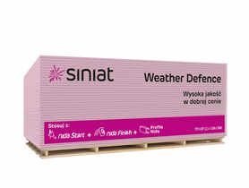 Płyta g-k 12,5 1200 3000 mm Weather Defence SINIAT