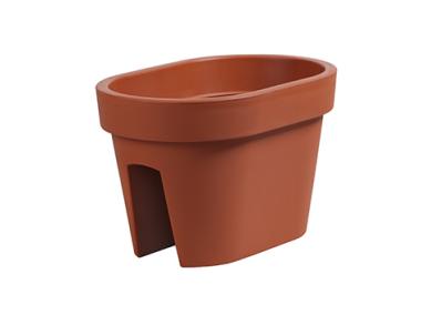 Zdjęcie: Donica Lofly Railing terakota 27 cm PROSPERPLAST