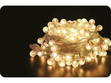 Zdjęcie: Lampki choinkowe kulka 7,5 m barwa ciepła VOLTENO