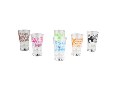 Zdjęcie: Komplet 6 kieliszków wódka Humor zwierzęta 25 ml GLASMARK