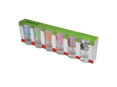 Zdjęcie: Komplet 6 kieliszków wódka Humor zwierzęta 25 ml GLASMARK