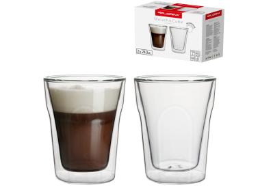 Zdjęcie: Szklanki termiczne double wall Malachit Cube 240 ml - 2 szt. FLORINA