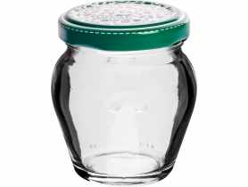 Słoik Amfora 106 ml(fi53)z zakrętką czarną 8 szt. BROWIN