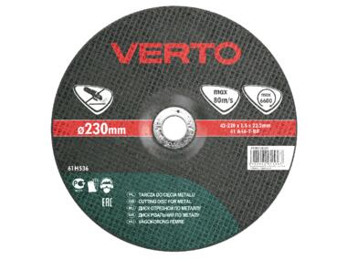 Zdjęcie: Tarcza tnąca do metalu 230 x 2.0 x 22.2 mm VERTO