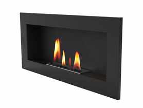 Biokominek Uniflam 90x40 cm czarny mat podwójna wkładka BIO2-90x40 PARKANEX