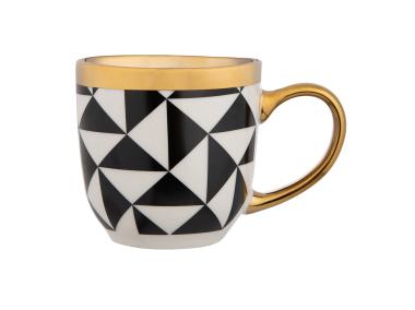 Zdjęcie: Kubek 280 ml ze złotym uchem Gold Dream dekoracja. A ALTOMDESIGN