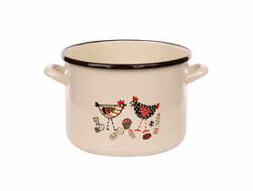 Garnek Kurka Zośka Kokoszka prosty 22 cm - 6,3 L SILESIA