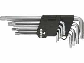 Klucze Torx T10-T50 zestaw 9 sztuk TOPEX