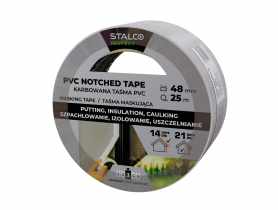 Taśma maskująca PVC karbowana 48 mm x 25 m PERFECT