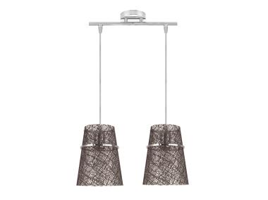 Zdjęcie: Lampa sufitowa wisząca Plasto 2x60 W chrom CANDELLUX