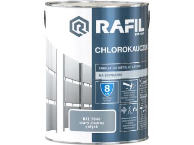 Zdjęcie: Emalia chlorokauczuk szary ciemny RAL7046 5L RAFIL