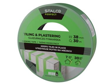 Zdjęcie: Taśma maskująca glazurniczo-tynkarska 38 mm x 30 m PERFECT