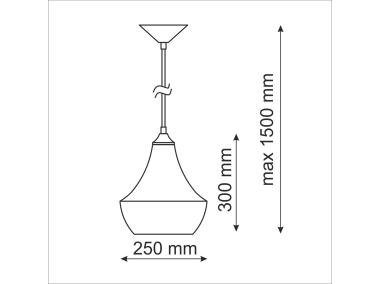 Zdjęcie: Lampa wisząca Modern E27 bialy IL MIO