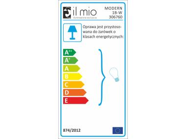 Zdjęcie: Lampa wisząca Modern E27 bialy IL MIO