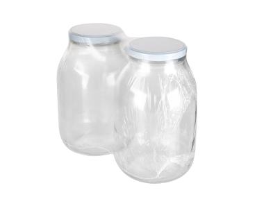 Zdjęcie: Komplet 2 słoików 3000 ml + zakrętka fi 100 6-zaczepowa SEZON