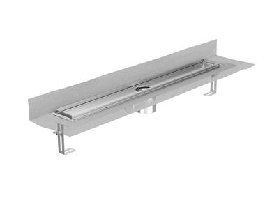 Zdjęcie: Odpływ liniowy 700 mm, h=79 mm, z kołnierzem pionowym przyściennym ShowerDrain E+ ACO