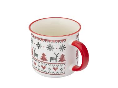 Zdjęcie: Kubek prosty 400 ml dekoracja scandi winter A ALTOM DESIGN