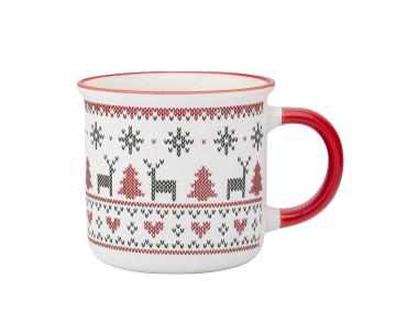 Zdjęcie: Kubek prosty 400 ml dekoracja scandi winter A ALTOM DESIGN