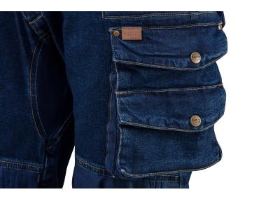 Zdjęcie: Spodnie robocze wzmocnienia na kolanach, rozmiar XXXL DENIM
