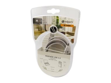 Przewód USB 2.0 typu A-mini USB, 1,8 m, blister BLUSB4 DPM SOLID