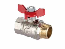 Zawór kulowy S30 W/Z 1/2" z motylkiem, PN30 CALIDO